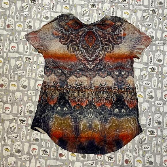 Y2k patterned ombre t shirt - Picture 6 of 7